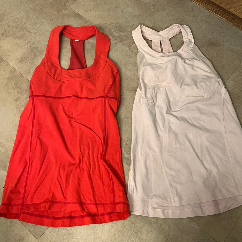 Set of 3 LuluLemon razor back tanks